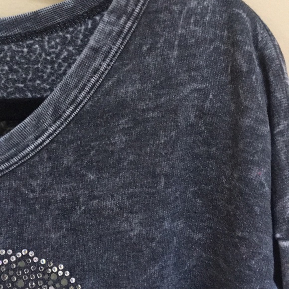 Gray Acid Washed Sweatshirt by T- Party Size S - Picture 5 of 5